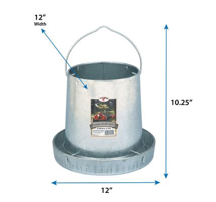 Show full view: Little Giant Hanging Metal Poultry Feeder, 12-lb slide 2 of 3