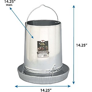Little Giant Hanging Metal Poultry Feeder, 30-lb