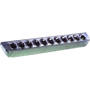 Little Giant Metal Slide-Top Poultry Ground Feeder, 24-in