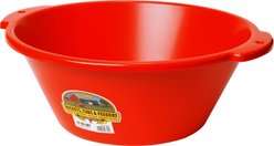 Little Giant Plastic Pan Cattle Feeder, 18-qt, Red