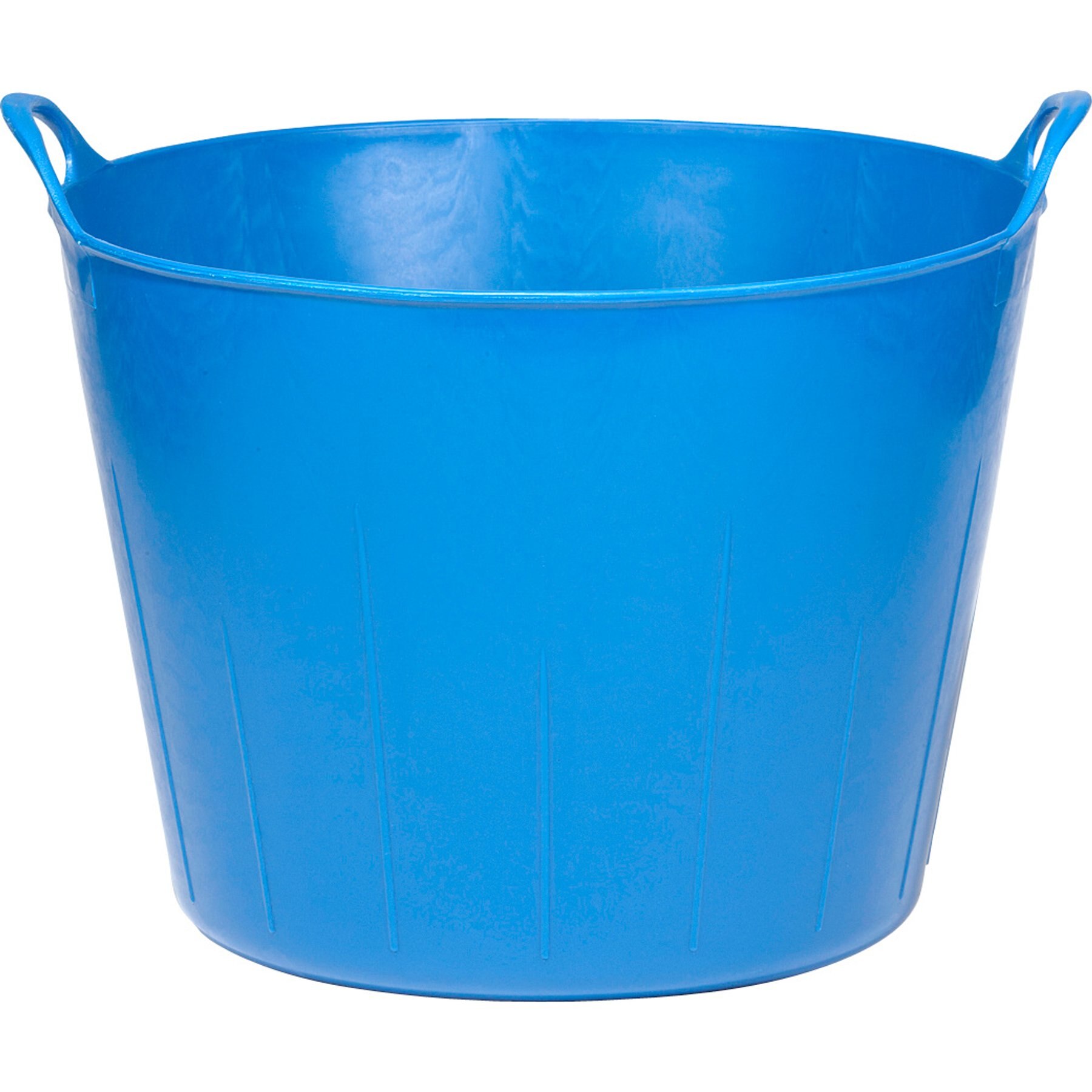 Little Giant Poly Rubber Flex Tub Cattle Feeder, 11-gal, Blue