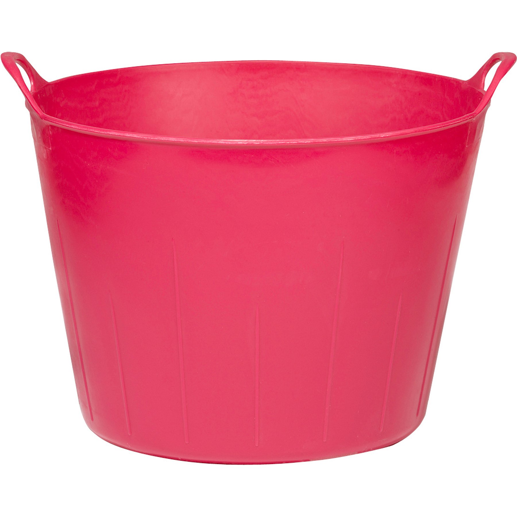 Little Giant Poly Rubber Flex Tub Cattle Feeder, 11-gal, Hot Pink