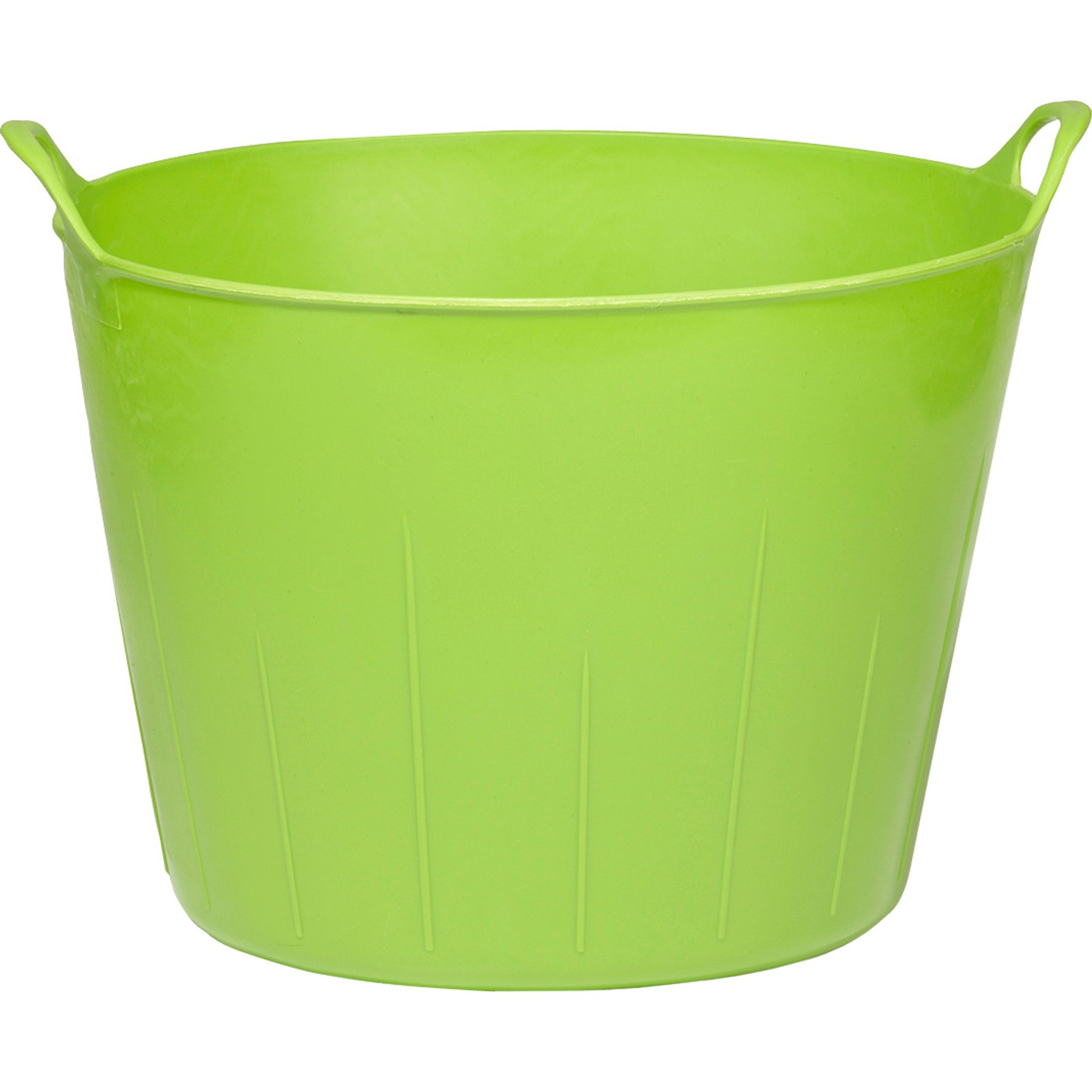 Little Giant Poly Rubber Flex Tub Cattle Feeder, 11-gal, Lime Green