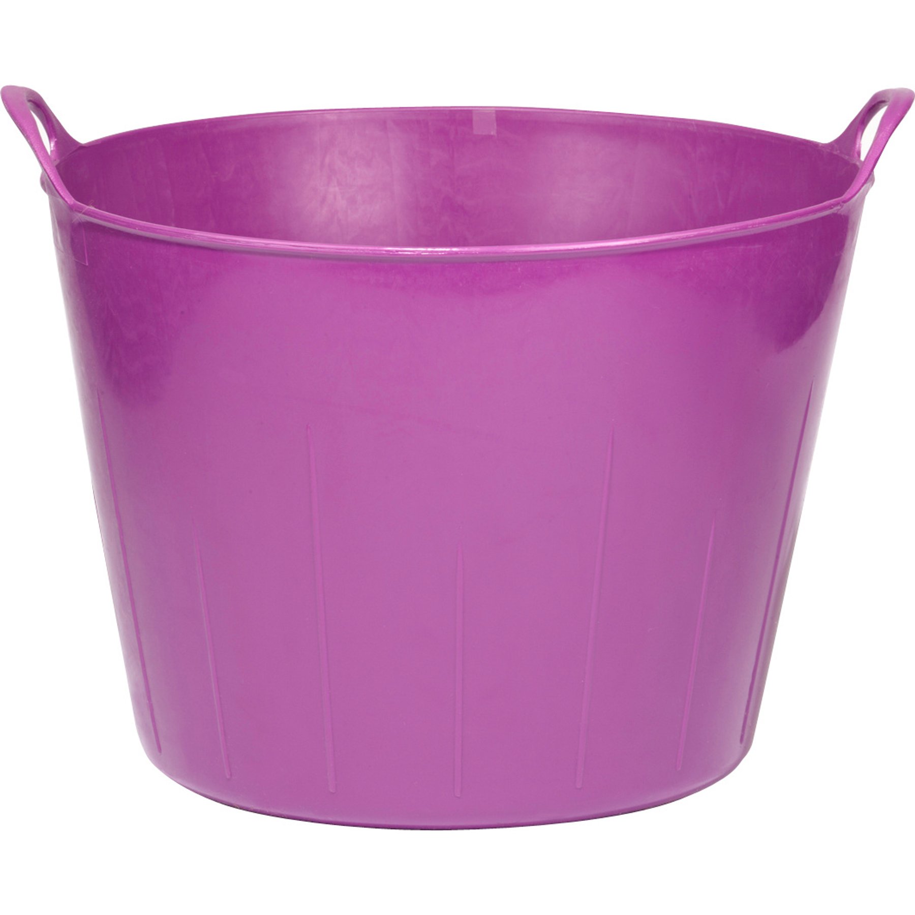 Little Giant Poly Rubber Flex Tub Cattle Feeder, 11-gal, Purple