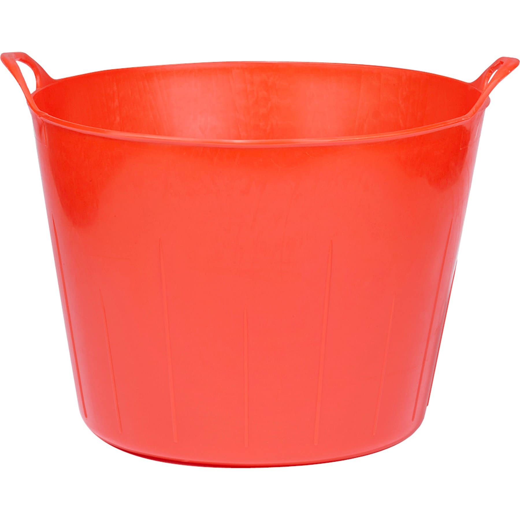 Little Giant Poly Rubber Flex Tub Cattle Feeder, 11-gal, Red