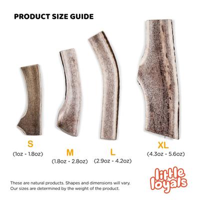 Show full view: Little Loyals Grade A Premium Split Deer Antler Dog Chew, X-Large slide 5 of 5