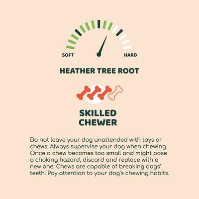 Show full view: Little Loyals Premium Heather Tree Wood Dog Chew, X-Small slide 3 of 6