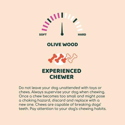 Show full view: Little Loyals Premium Olive Wood Dog Chew, Medium slide 3 of 6