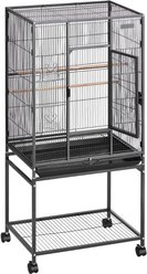 Little Pals 53.9-in Wrought Iron Parrot Cage, Black