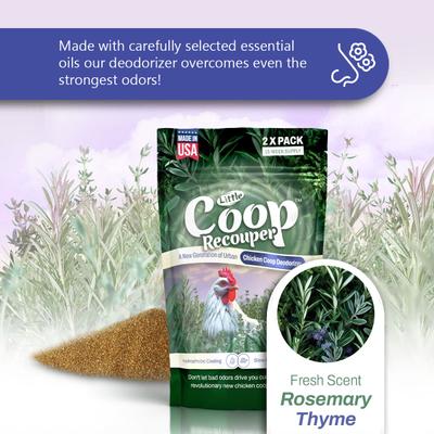Show full view: Little Savers Little Coop Recouper Chicken Coop Deodorizer, Fresh Scent Rosemary Thyme, 2-oz bag slide 3 of 7