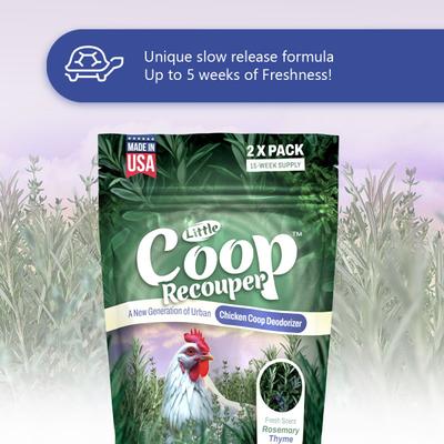 Show full view: Little Savers Little Coop Recouper Chicken Coop Deodorizer, Fresh Scent Rosemary Thyme, 2-oz bag slide 4 of 7