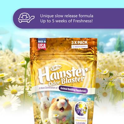 Show full view: Little Savers Little Hamster Odor Blaster Natural Fresh Scent Small Pet Bedding Deodorizer, 1-oz bag, 3 count slide 4 of 8