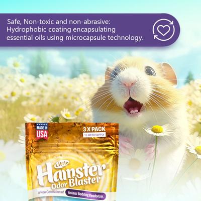 Show full view: Little Savers Little Hamster Odor Blaster Natural Fresh Scent Small Pet Bedding Deodorizer, 1-oz bag, 3 count slide 5 of 8