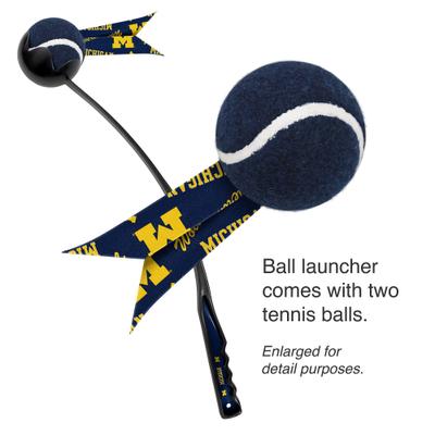 Show full view: Littlearth Ball Launcher Dog Toy, Michigan Wolverines slide 2 of 6