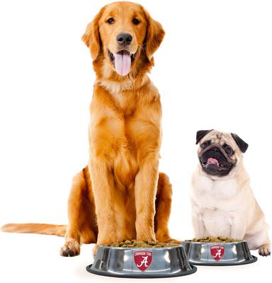 Show full view: Littlearth Everyday Non-Skid Stainless Steel Dog & Cat Bowl, Alabama Crimson Tide, Large: 4-cup slide 2 of 6