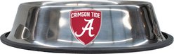 Littlearth Everyday Non-Skid Stainless Steel Dog & Cat Bowl, Alabama Crimson Tide, Small: 1-cup