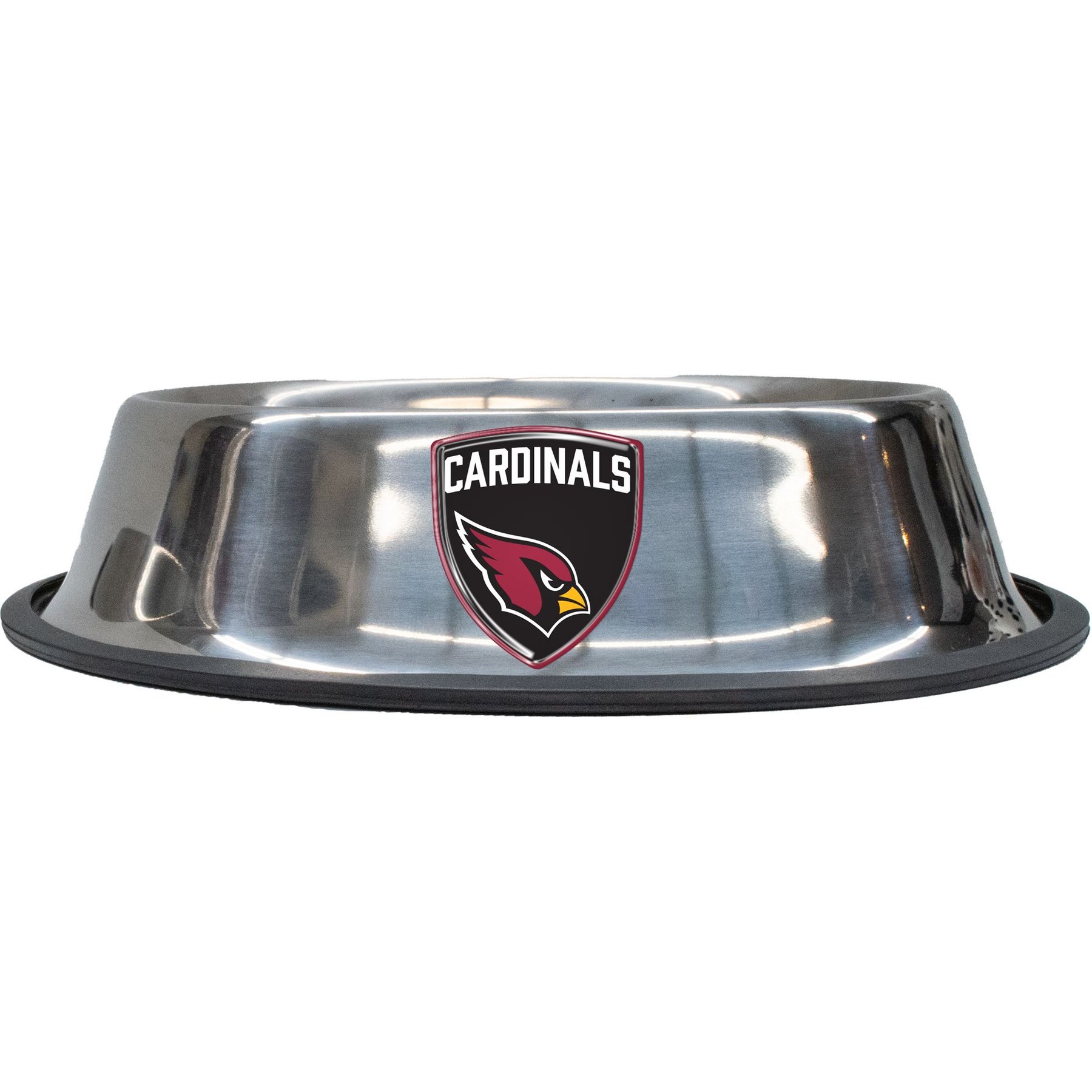 Littlearth NFL Everyday Non-Skid Stainless Steel Dog & Cat Bowl, Arizona Cardinals, Small: 1-cup
