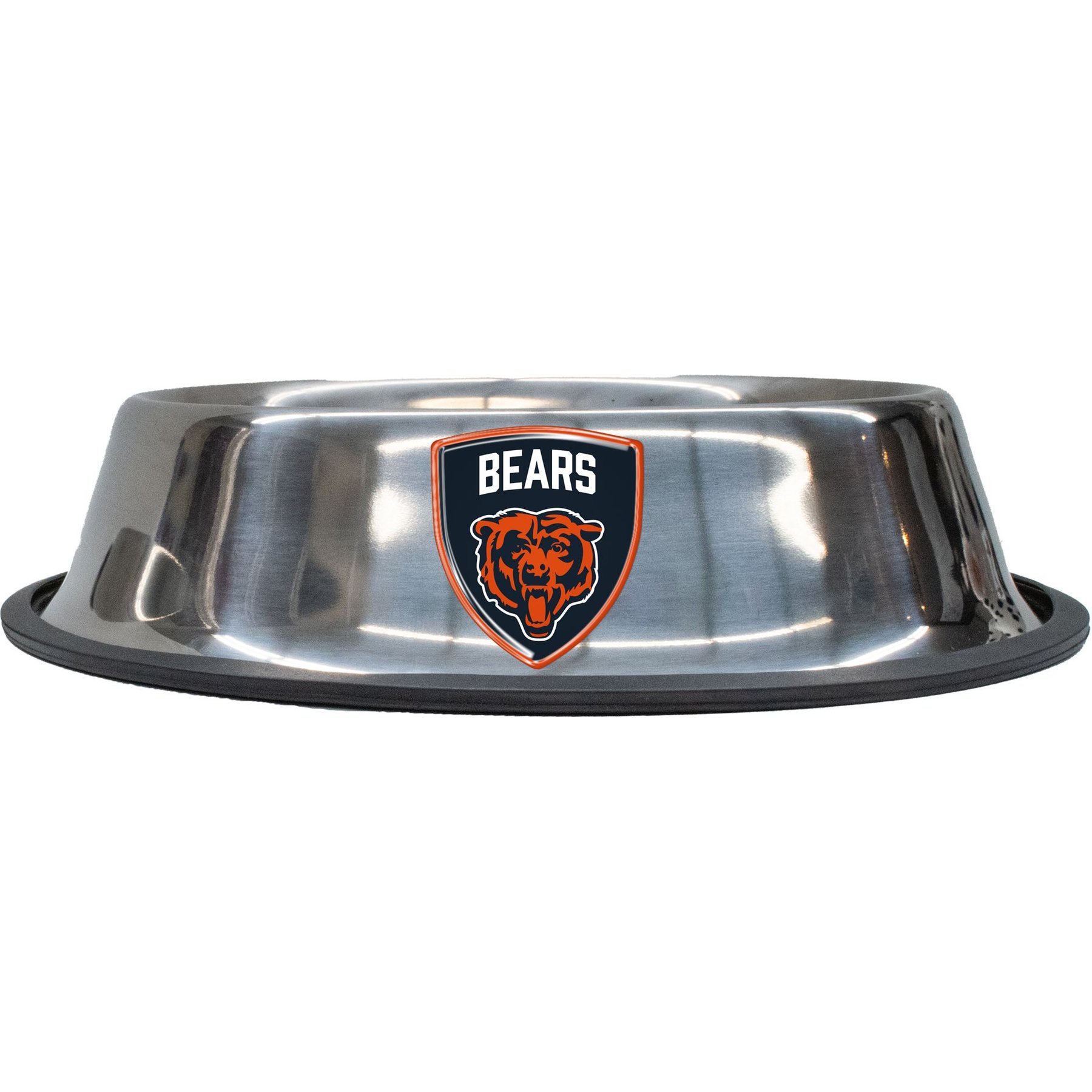 Littlearth NFL Everyday Non-Skid Stainless Steel Dog & Cat Bowl, Chicago Bears, Small: 1-cup