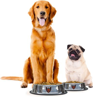 Show full view: Littlearth Everyday Non-Skid Stainless Steel Dog & Cat Bowl, Chicago Bears, Small: 1-cup slide 2 of 6