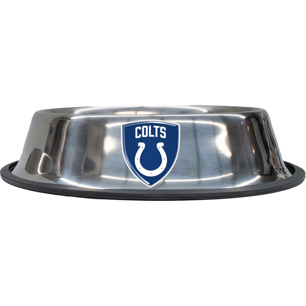 Littlearth NFL Everyday Non-Skid Stainless Steel Dog & Cat Bowl, Indianapolis Colts, Small: 1-cup
