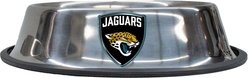 Littlearth Everyday Non-Skid Stainless Steel Dog & Cat Bowl, Jacksonville Jaguars, Small: 1-cup