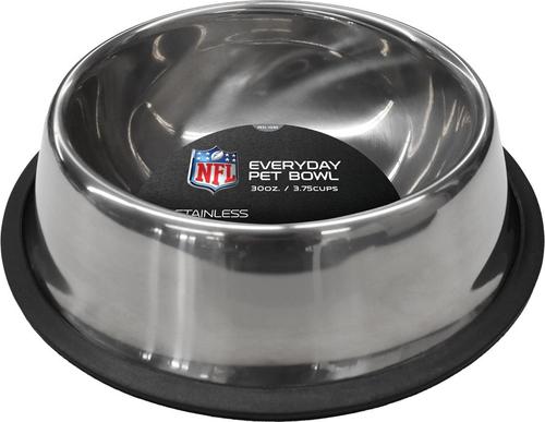 Show full view: Littlearth Everyday Non-Skid Stainless Steel Dog & Cat Bowl, Jacksonville Jaguars, Small: 1-cup slide 5 of 6