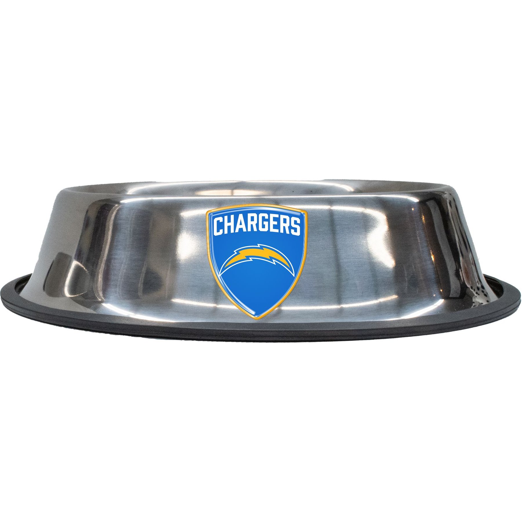 Littlearth NFL Everyday Non-Skid Stainless Steel Dog & Cat Bowl, Los Angeles Chargers, Large: 4-cup