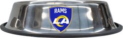 Littlearth Everyday Non-Skid Stainless Steel Dog & Cat Bowl, Los Angeles Rams, Small: 1-cup
