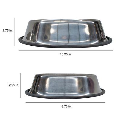 Show full view: Littlearth Everyday Non-Skid Stainless Steel Dog & Cat Bowl, Mississippi Ole Miss Rebels, Small: 1-cup slide 4 of 7