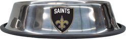 Littlearth Everyday Non-Skid Stainless Steel Dog & Cat Bowl, New Orleans Saints, Small: 1-cup