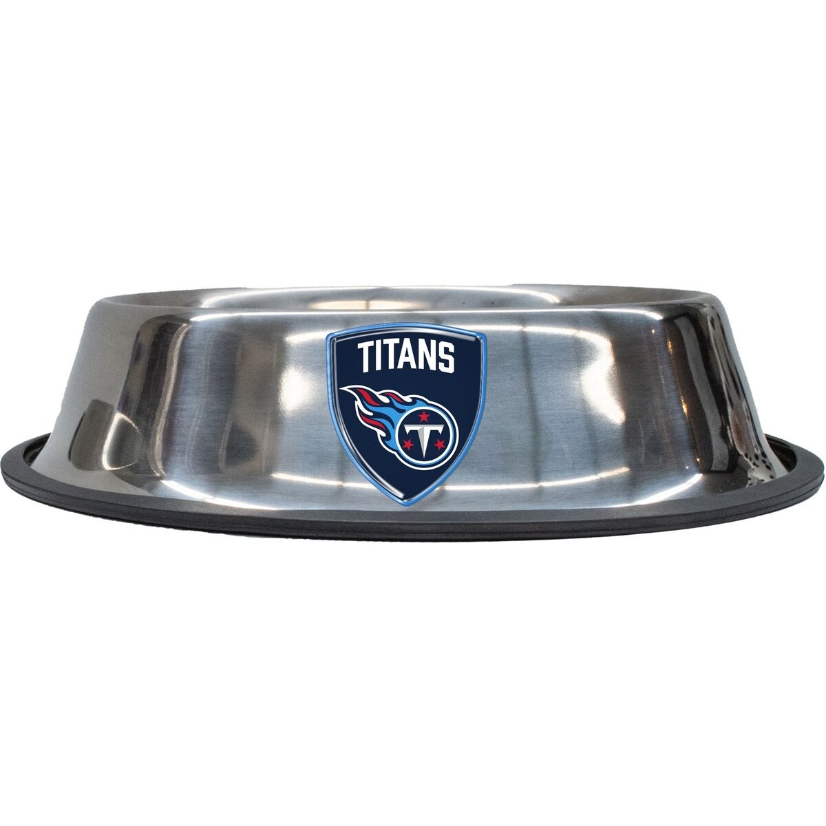 Littlearth NFL Everyday Non-Skid Stainless Steel Dog & Cat Bowl, Tennessee Titans, Small: 1-cup