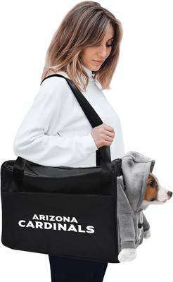 Show full view: Littlearth Furry Fan Airline-Approved Dog & Cat Carrier Bag, Arizona Cardinals slide 2 of 5