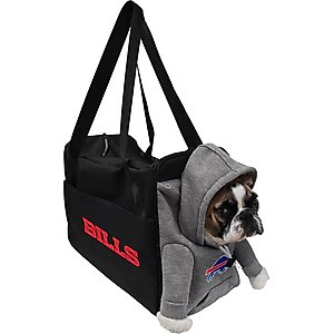 Littlearth Furry Fan Airline-Approved Dog & Cat Carrier Bag, Buffalo Bills