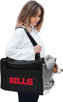 Show full view: Littlearth Furry Fan Airline-Approved Dog & Cat Carrier Bag, Buffalo Bills slide 2 of 6