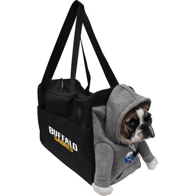 Littlearth Littlearth NHL Furry Fan Airline-Approved Dog & Cat Carrier Bag, Buffalo Sabres