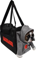 Littlearth Furry Fan Airline-Approved Dog & Cat Carrier Bag, Cleveland Browns