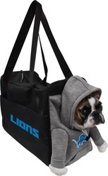 Littlearth Furry Fan Airline-Approved Dog & Cat Carrier Bag, Detroit Lions