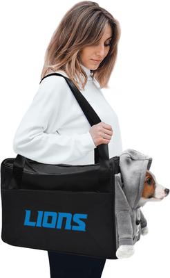 Show full view: Littlearth Furry Fan Airline-Approved Dog & Cat Carrier Bag, Detroit Lions slide 2 of 6