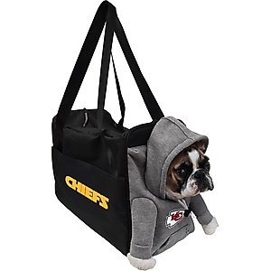 Littlearth Furry Fan Airline-Approved Dog & Cat Carrier Bag, Kansas City Chiefs