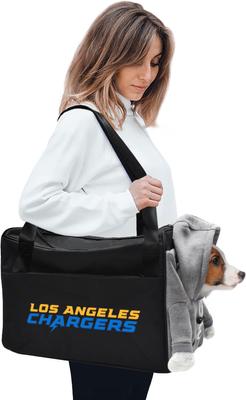 Show full view: Littlearth Furry Fan Airline-Approved Dog & Cat Carrier Bag, Los Angeles Chargers slide 2 of 6