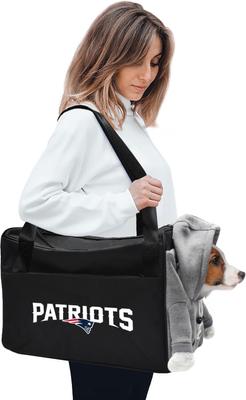 Show full view: Littlearth Furry Fan Airline-Approved Dog & Cat Carrier Bag, New England Patriots slide 2 of 6