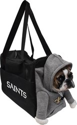 Littlearth Furry Fan Airline-Approved Dog & Cat Carrier Bag, New Orleans Saints