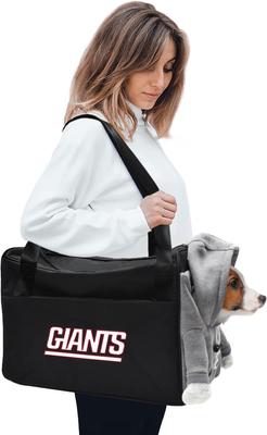 Show full view: Littlearth Furry Fan Airline-Approved Dog & Cat Carrier Bag, New York Giants slide 2 of 6