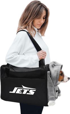 Show full view: Littlearth Furry Fan Airline-Approved Dog & Cat Carrier Bag, New York Jets slide 3 of 7
