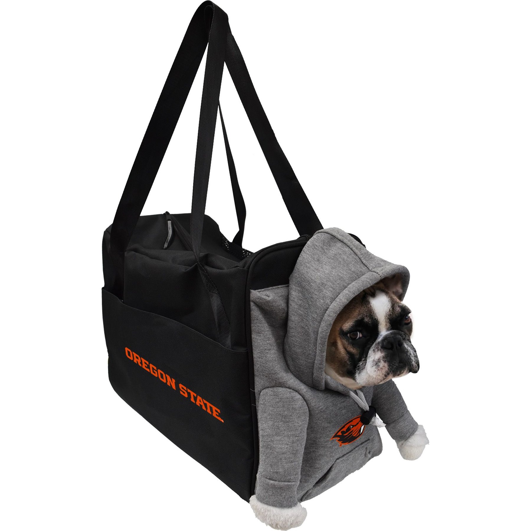 Littlearth NCAA Furry Fan Airline-Approved Dog & Cat Carrier Bag, Oregon State Beavers