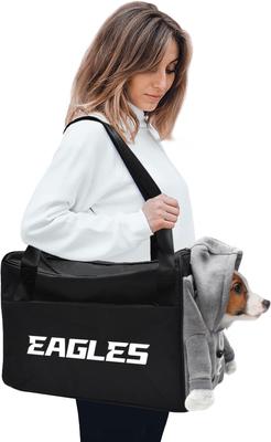 Show full view: Littlearth Furry Fan Airline-Approved Dog & Cat Carrier Bag, Philadelphia Eagles slide 2 of 6