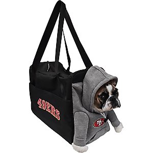 Littlearth Furry Fan Airline-Approved Dog & Cat Carrier Bag, San Francisco 49ers