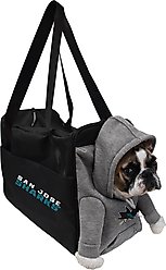 Littlearth NHL Furry Fan Airline-Approved Dog & Cat Carrier Bag, San Jose Sharks