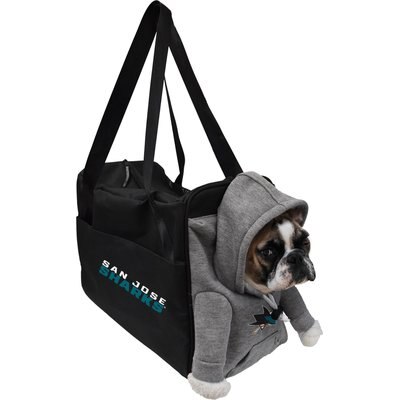 Littlearth Littlearth NHL Furry Fan Airline-Approved Dog & Cat Carrier Bag, San Jose Sharks