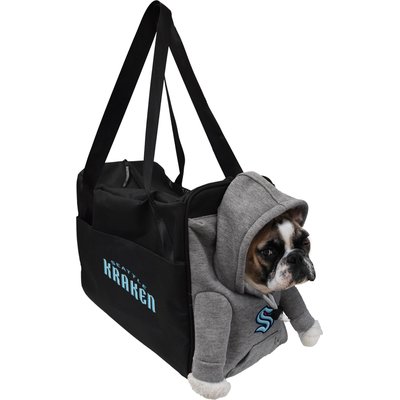 Littlearth Littlearth NHL Furry Fan Airline-Approved Dog & Cat Carrier Bag, Seattle Kraken